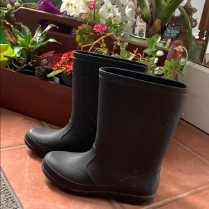 Black Rain Boots